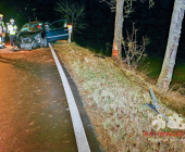 Unter Alkohol gegen den Baum geprallt. Feuerwehr muss Frau aus dem Auto schneiden