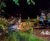 Alkoholunfall am 1. Mai - Fahrzeug überschlagt sich weg Alkohol und nicht angepasster Geschwindigkeit