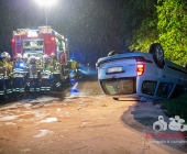 Alkoholunfall am 1. Mai - Fahrzeug überschlagt sich weg Alkohol und nicht angepasster Geschwindigkeit