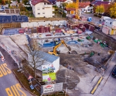 LUFTAUFNAHMEN - Baustellendoku das Altenheim in Rielingshausen beginnt zu wachsen