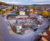 LUFTAUFNAHMEN - Baustellendoku das Altenheim in Rielingshausen beginnt zu wachsen