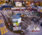 LUFTAUFNAHMEN - Baustellendoku das Altenheim in Rielingshausen beginnt zu wachsen