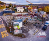LUFTAUFNAHMEN - Baustellendoku das Altenheim in Rielingshausen beginnt zu wachsen