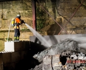 Metallspäne und Schleifspäne fangen Feuer - dicke schwarze Rauchsäule über Backnanger Metallverwerter