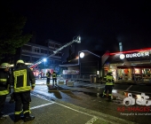 Feuer im Burgerking - Abzugshaube über Burgerbrater fängt Feuer
