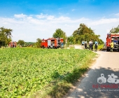 Vahrlässiges Feuer im Gartengrundstück führt zu Flächenbrand