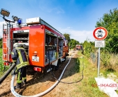 Vahrlässiges Feuer im Gartengrundstück führt zu Flächenbrand
