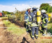 Vahrlässiges Feuer im Gartengrundstück führt zu Flächenbrand