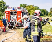 Vahrlässiges Feuer im Gartengrundstück führt zu Flächenbrand