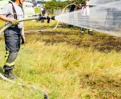 Vahrlässiges Feuer im Gartengrundstück führt zu Flächenbrand