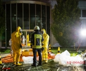 Chemische Reaktion im Tauchbecken - Großer Gefahrguteinsatz in Asperg