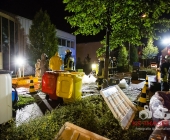 Chemische Reaktion im Tauchbecken - Großer Gefahrguteinsatz in Asperg
