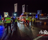 Chemische Reaktion im Tauchbecken - Großer Gefahrguteinsatz in Asperg