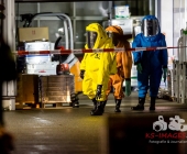 Chemische Reaktion im Tauchbecken - Großer Gefahrguteinsatz in Asperg