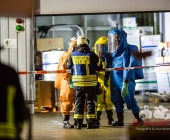 Chemische Reaktion im Tauchbecken - Großer Gefahrguteinsatz in Asperg