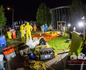 Chemische Reaktion im Tauchbecken - Großer Gefahrguteinsatz in Asperg