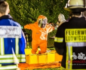 Chemische Reaktion im Tauchbecken - Großer Gefahrguteinsatz in Asperg