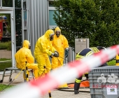 Chemische Reaktion im Tauchbecken - Großer Gefahrguteinsatz in Asperg