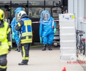 Chemische Reaktion im Tauchbecken - Großer Gefahrguteinsatz in Asperg