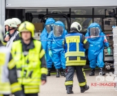 Chemische Reaktion im Tauchbecken - Großer Gefahrguteinsatz in Asperg