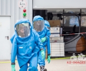 Chemische Reaktion im Tauchbecken - Großer Gefahrguteinsatz in Asperg