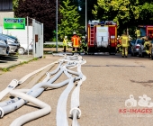 Großbrand in Remseck - Landkreise Helfen sich aus -  Waffenfund bei Löscheinsatz - Feuerwehrmann verletzt