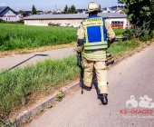 WAFFENFUND [ALLE MOTIVE] bei Großbrand in Remseck