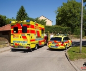 Krad kracht frontal in Linienbus auf einer LandstraÃe