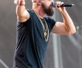 KSK Music Open Kollegah mit harten Texten auf der Bühne Der BOSS in Ludwigsburg