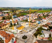 Baustellendoku Neue Mitte Schwaikheim aktuelle Bilder April 2019