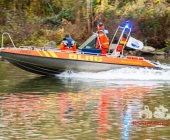 Personensuche durch Feuerwehr und DLRG Neckar Ludwigsburg