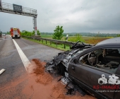 Pkw Brand auf der A81 bringt Berufsverkehr zum Erliegen