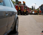 Rentnerunfall erst Fahrzeug angefahren dann unkontrolliert 50m weiter in den Vorgarten