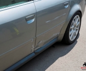 Rentnerunfall erst Fahrzeug angefahren dann unkontrolliert 50m weiter in den Vorgarten