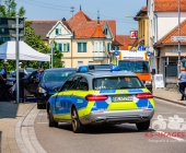 Nach Unfall Reanimation - Person verstorben - Steinheim Ludwigsburger Straße