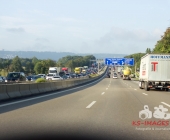 Stau-Wahnsinn A81 nach Unfall B10 Zuffenhausen - Impression von Pleidelsheim bis Zuffenhausen 1 Stunde und 7 min Fahrzeit in Bildern