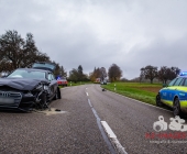 Schwerer Unfall auf der L1107 Person eingeklemmt - Feuerwehr Notarzt Einsatz