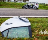 Schwerer Unfall auf der L1107 Person eingeklemmt - Feuerwehr Notarzt Einsatz