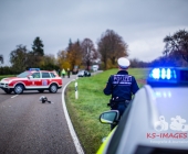 Schwerer Unfall auf der L1107 Person eingeklemmt - Feuerwehr Notarzt Einsatz