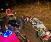 Horror Unfall auf der L1100 - 19-jährige stirbt im Fahrzeug, 2 Personen schwerst verletzt und eingeklemmt 3 Fahrzeuge betroffen