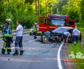 7 Verletzte nach Frontalkollision wegen tiefstehender Sonne