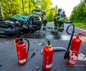 7 Verletzte nach Frontalkollision wegen tiefstehender Sonne