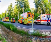7 Verletzte nach Frontalkollision wegen tiefstehender Sonne