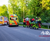 7 Verletzte nach Frontalkollision wegen tiefstehender Sonne