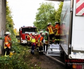 LKW krachen frontal ineinander - Aufprall so heftig das ein Fahrer verstirbt