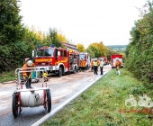 LKW krachen frontal ineinander - Aufprall so heftig das ein Fahrer verstirbt