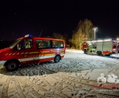 Übung Wasserrettung Person in Eis eingebrochen