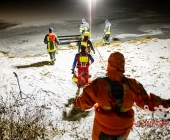 Übung Wasserrettung Person in Eis eingebrochen