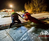 Übung Wasserrettung Person in Eis eingebrochen