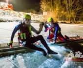Übung Wasserrettung Person in Eis eingebrochen